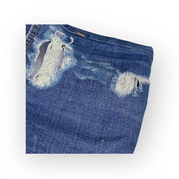 new LF Carmar Jeans ⍟ Denim on Denim Patchwork Boyfriend Baggy Jean Jeans ⍟ 23 ⍟ - Picture 7 of 17